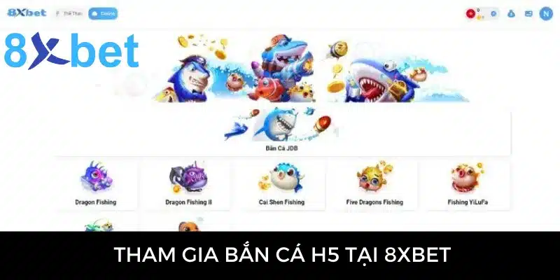 Tìm kiếm tựa game H5 tại trang chủ nhà cái 8xbet